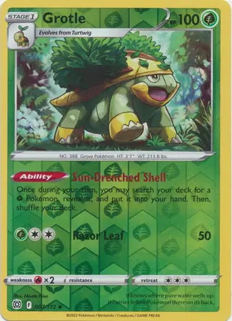 Brilliant Stars Grotle #7/172 reverse holo